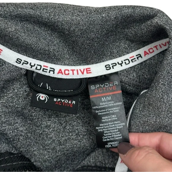 Spyder Active Grey Jacket - Mens Size Medium - Picture 3 of 5